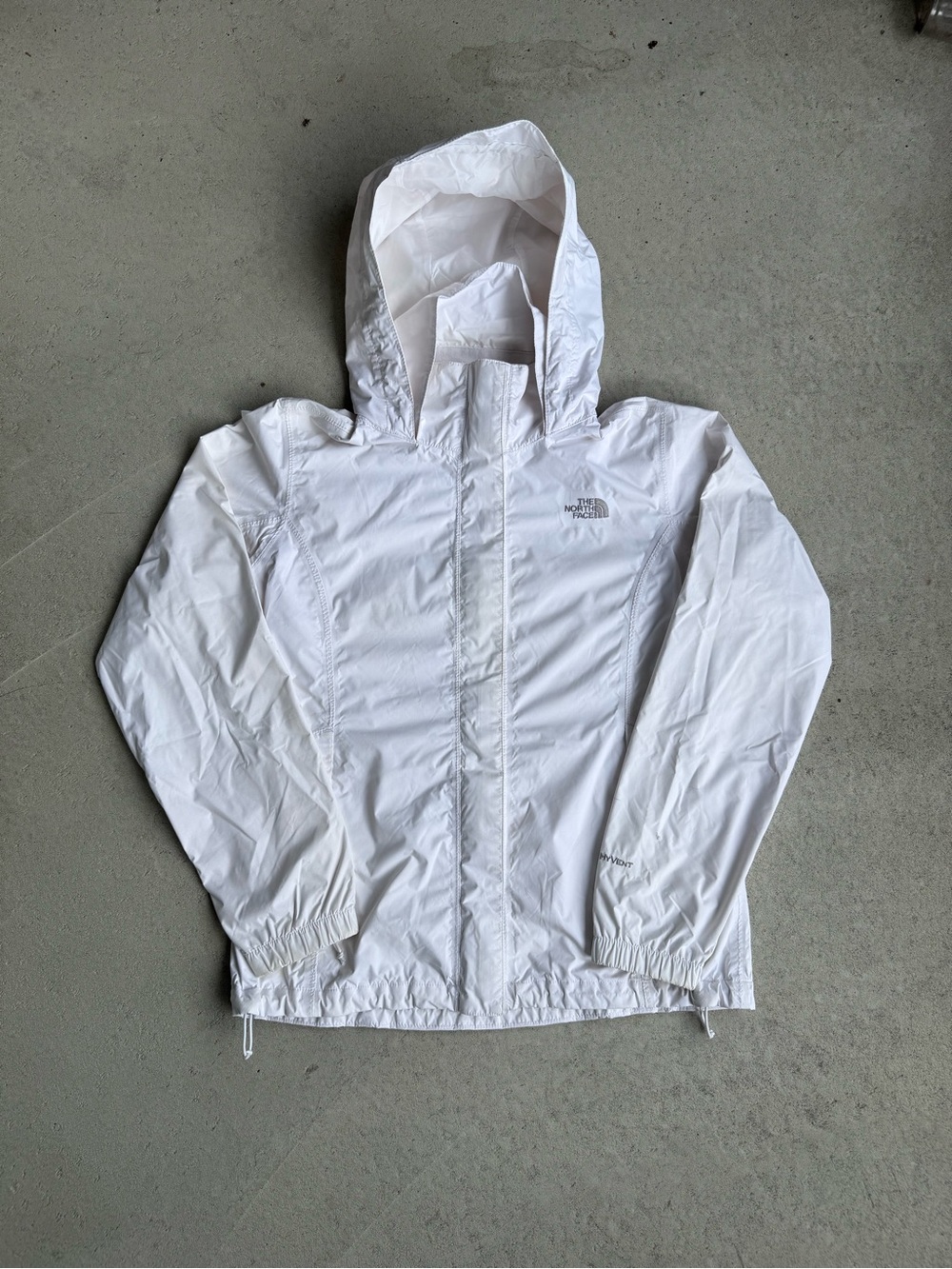 The North Face Women's White Hooded Windbreaker Jacket